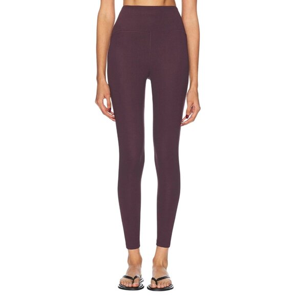 Beyond Yoga Powerbeyond Strive Midi Leggings in Rich Plum X-Small Womens tights - Picture 1 of 11